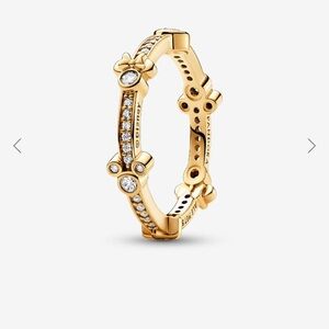 Pandora Gold and Silver Band with Sparkling Accents